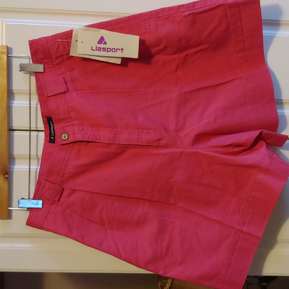 Y2K 100% Cotton Hot Pink Shorts Waist 32 in.